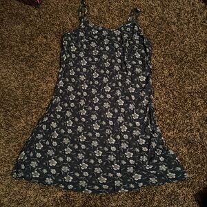 Flowery Navy Blue Sundress